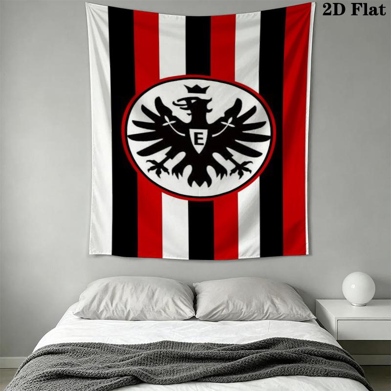 Eintracht Frankfurt Wall Tapestry Aesthetic Wall Hanging Printed Fabric Blanket Decorative Tapestries for Bedroom Living Room Home Decor