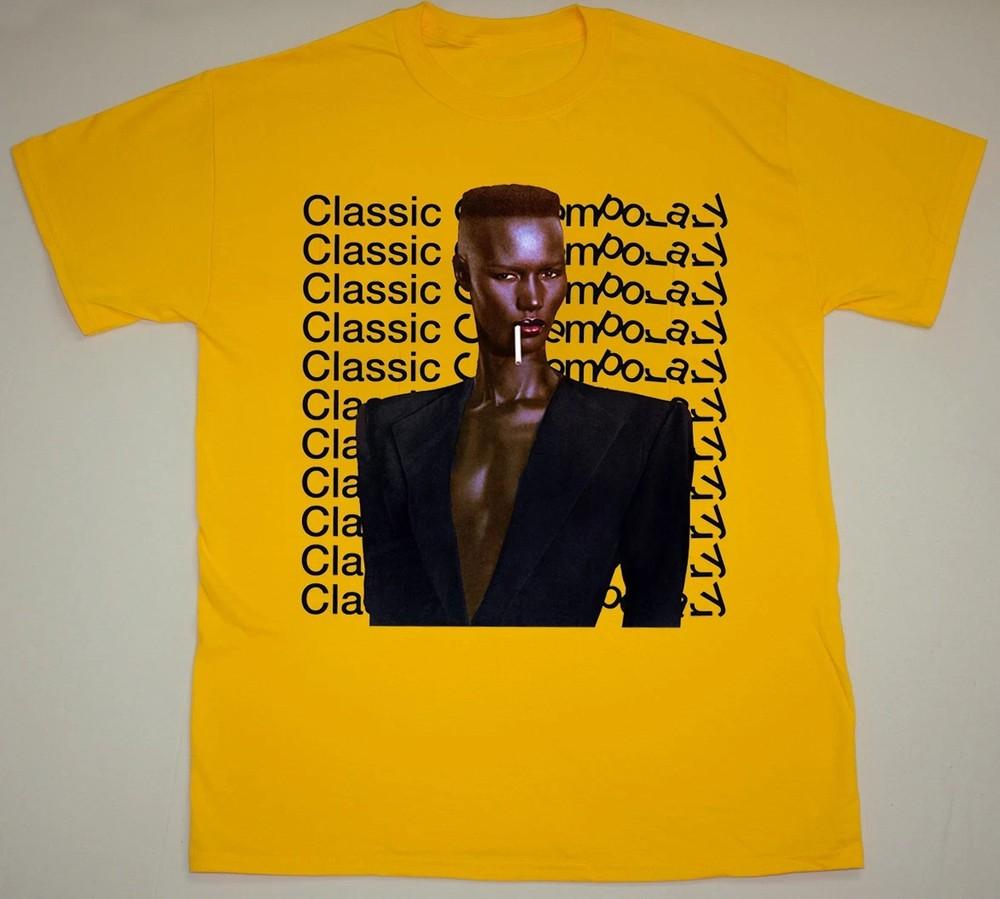 Rare Grace Jones Classic Contemporary Yellow Size S-5XL T Shirt Unisex T-Shirt M