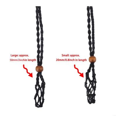 Necklace Cord Empty Stone Holder Replacement Necklace Rope with Adjustable Length Making Accessories for Stone Necklace