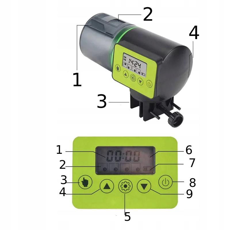 Automatic Aquarium Feeder Dispenser For Aquarium For Fish Xl 200Ml