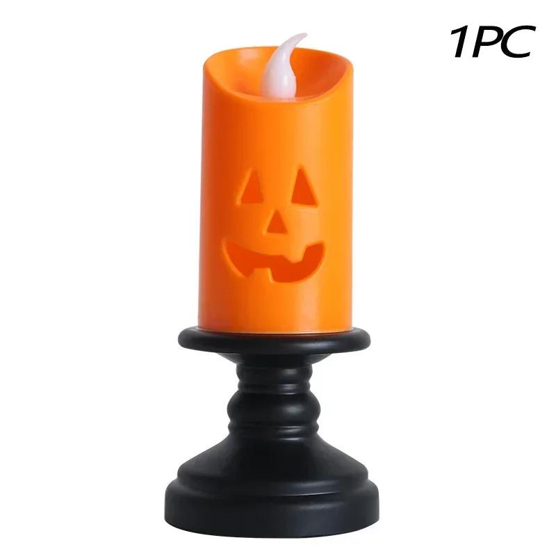 

1-20PCS Halloween Pumpkin LED Lantern Flameless Candle Light Creative Night Lamp for Indoor Outdoor Decoration Festival Prop Use