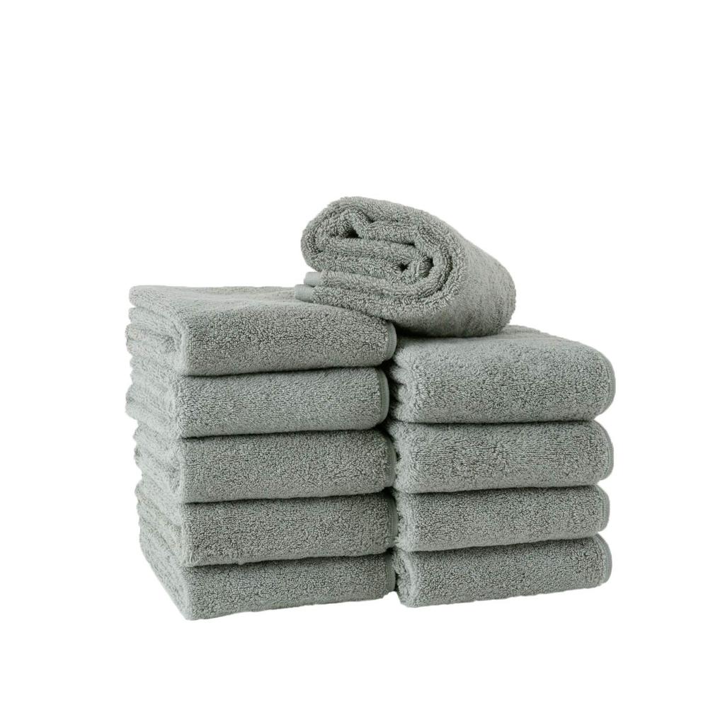 Towel Laboratory Face Steel Professional Fast JapanTechnology [Toughness PRO] #005 Towels, Gray, 10-Pack, Grade, Thick, Volume, Long-Lasting,