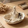 Schmuckschale, Dekorative Schale für Kleinkram, Schreibtisch-Schmuckorganizer, Aufbewahrungsschale in Frauenfigur für Ringe Ohrringe Halsketten Haarnadeln Make-up-Pinsel