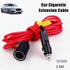 3.6M 10A Car Cigarette Lighter Extension Cord 12V 24V Car Charger Cigar Lighter Plug Cable Female Socket Adapter Accessories
