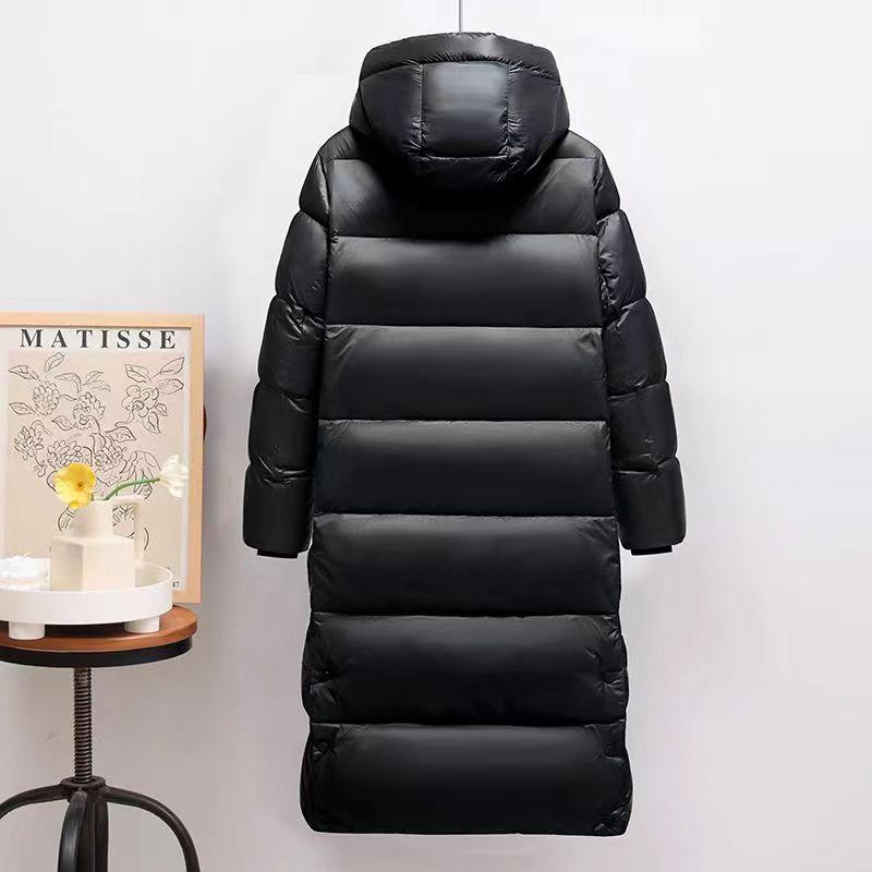Unisex Black Gold Thick Winter Hooded Jacket - New Style