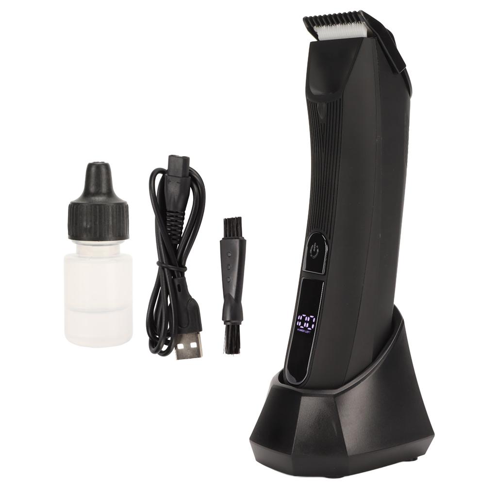 Body Hair Grooming Clipper R Shaped Cutter Waterproof Electric Men Hair Clipper with Lighting