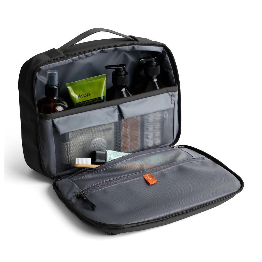 Bellroy Hanging Toiletry Kit Plus 8L Hanging Travel Pouch Organizer Black -