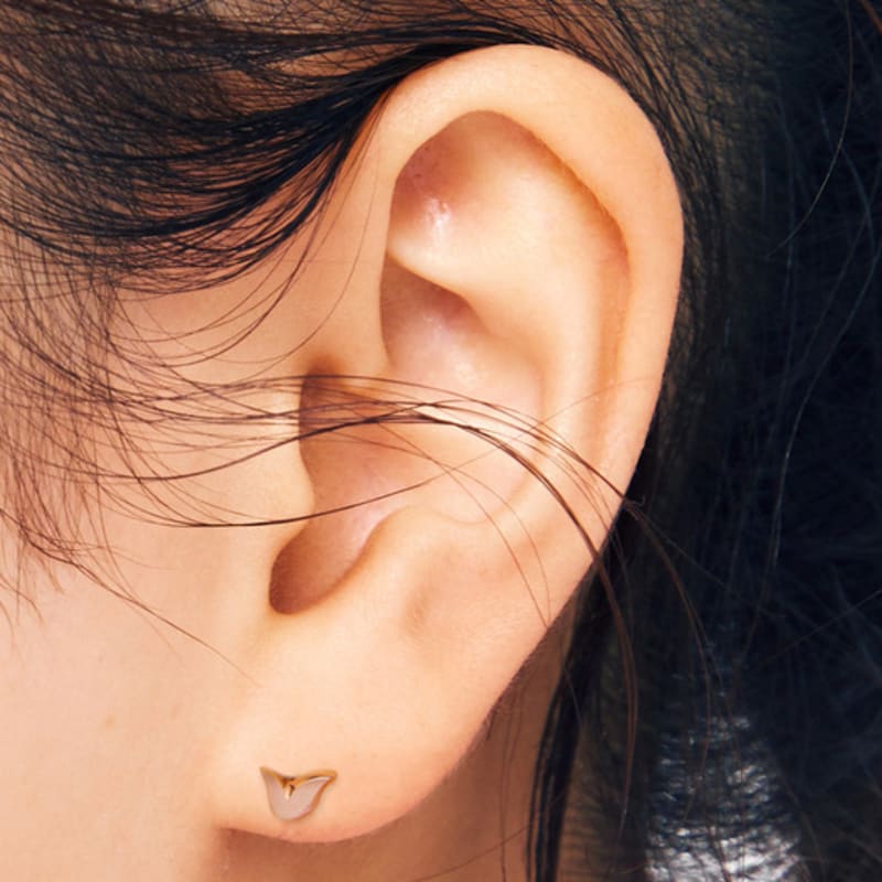 Tirr Lirr 14K Pink Gold Tiny Basic Tulip Piercing TEPK4P00203M(PC)-3