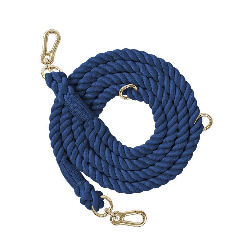 Dog Leash Handmade Braided Rope, 250cm Strong Cotton Rope Dog Leashes Heavy Duty Leash for Small Medium Large Dog Walks Training