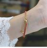 Pulsera Roja de Año Nuevo Tejida a Mano para Mujer con Cuentas Doradas - Regalo Tai Sui