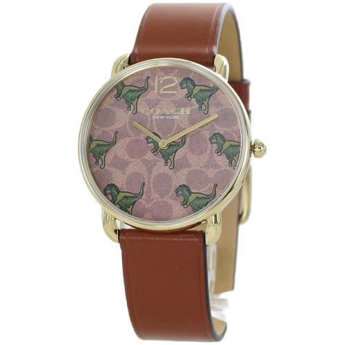 Coach Rexy Dinosaur Elliot Watch for Men and Women with Leather Strap (14504284)