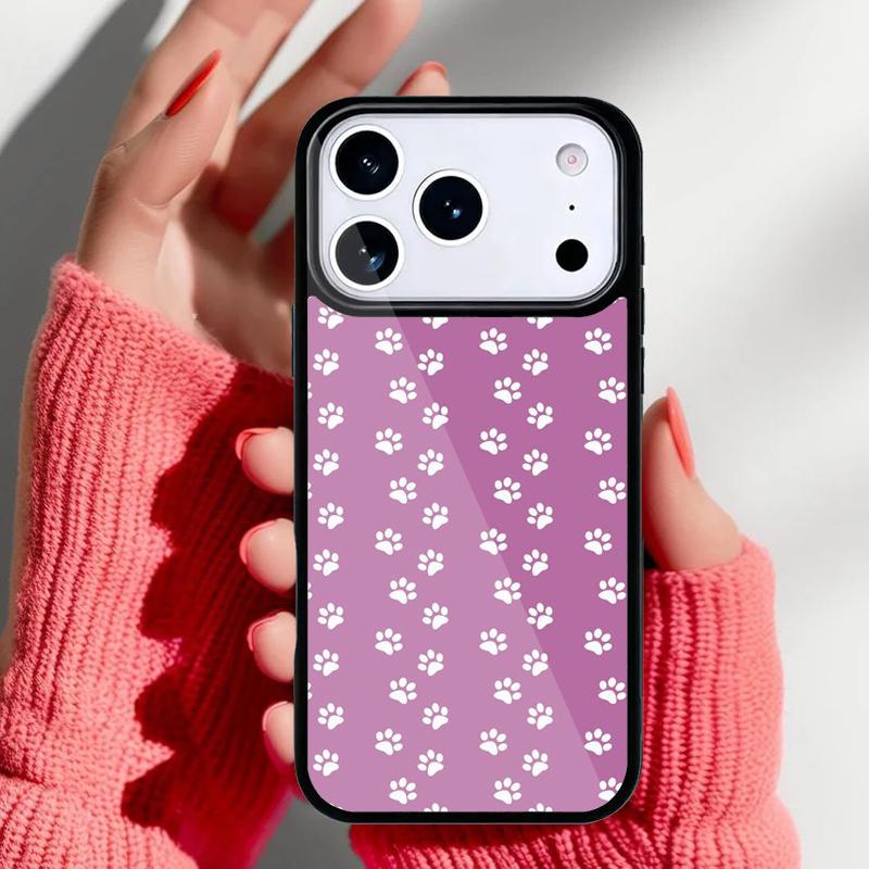 cat Dog paw design Phone Case for iPhone 17 16 15 14 13 Pro Max Back Cover for 12 11 Pro Coque