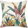 Tropical Plant Pattern Cushion Cover Living Room Sofa Zipper Closure Decorative Pillow Cover Without Pillow Core