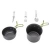 Camping Cookware Mess Kit Backpacking Pot Gear Camping Cooking Pot Pan Set for 1-2 Person Hiking Outdoor Picnic