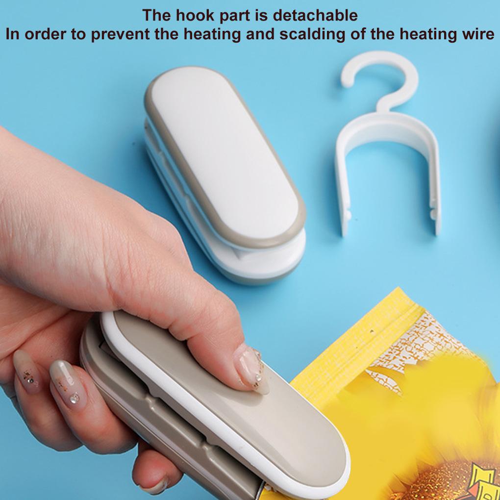 Food Heat Sealing Machine Plastic Portable Packing Snack Bag Sealer Tool