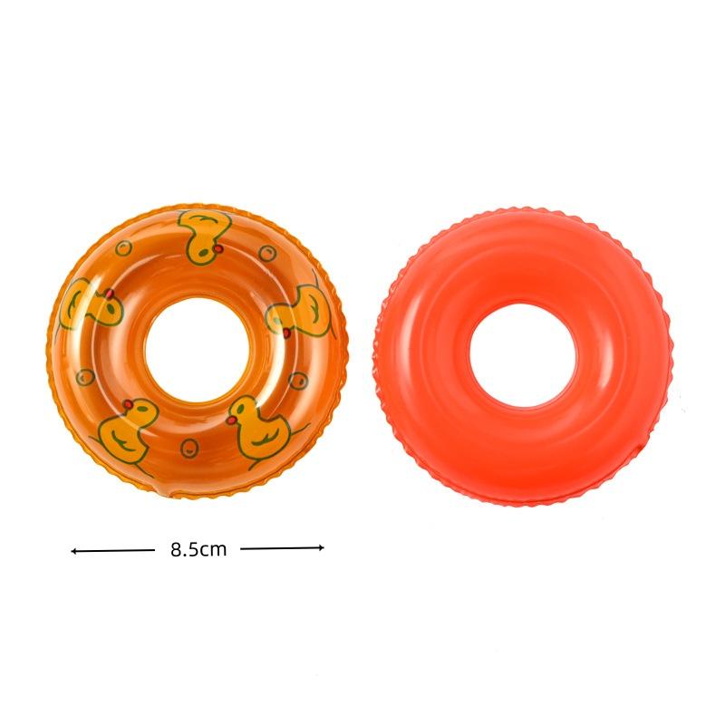 5 Pezzi Cerchio Galleggiante Mini Estivo Giocattolo Bambino Bambini Bambola Galleggiante Divertente Anello Galleggiante Piscina Galleggiante Gomma Galleggiante Vasca da Bagno Piscina Giocattolo Gonfiabile