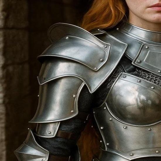 Medieval Lady LARP Armor for Halloween, Renaissance Fair  Cosplay  Women’s Knight Costume  Handmade Fantasy Warrior Outfit Handmade Armor