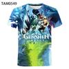 Summer Game Genshin Impact 3d Printed Children's T-shirt Fashion Casual Hip-hop Harajuku Kids Short Slee T Shirt O Neck Tops