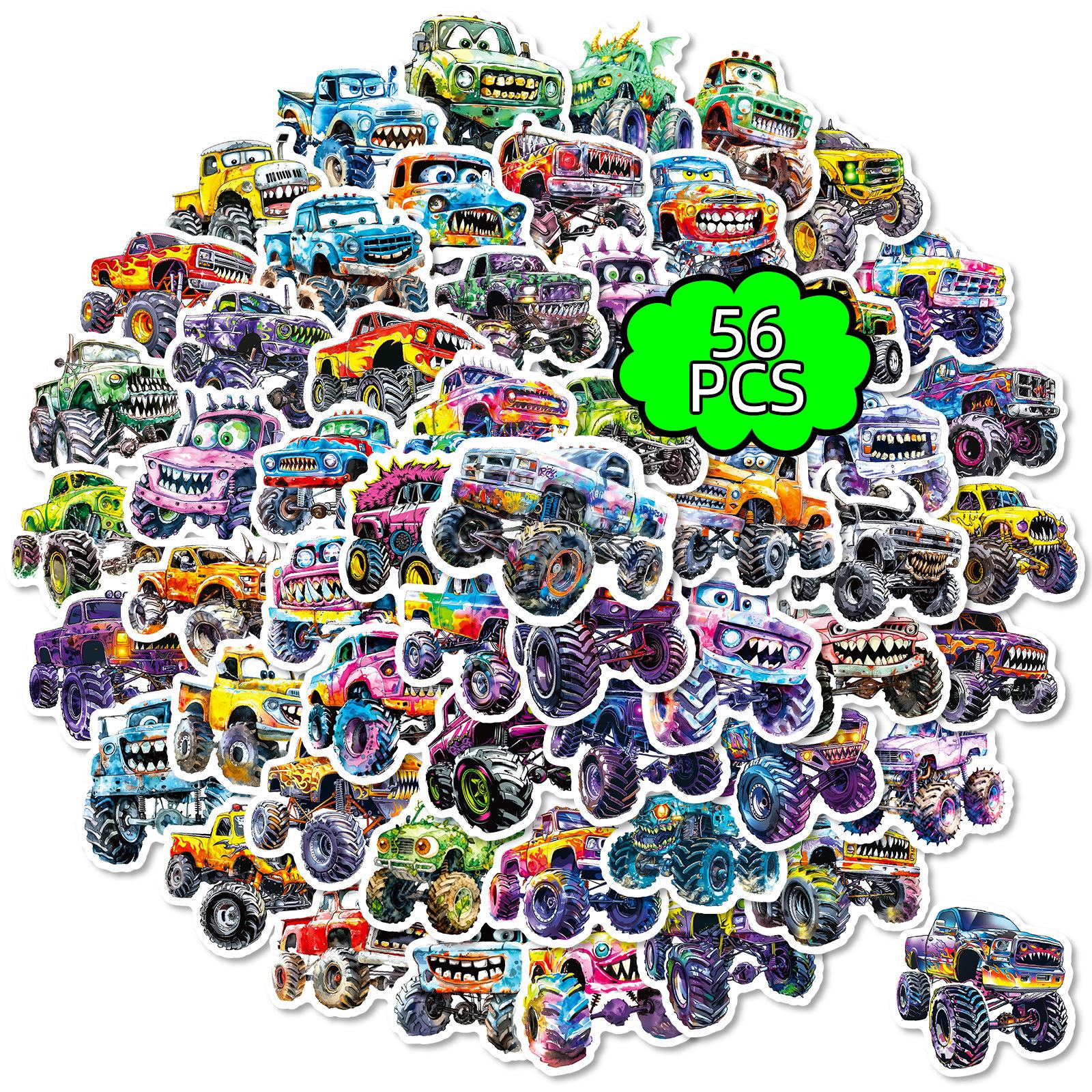 

56 Funny Graffiti Big Foot Truck Stickers Cartoon Monster Car Stickers Hand Account Notebook Personalized Decorative Stickers