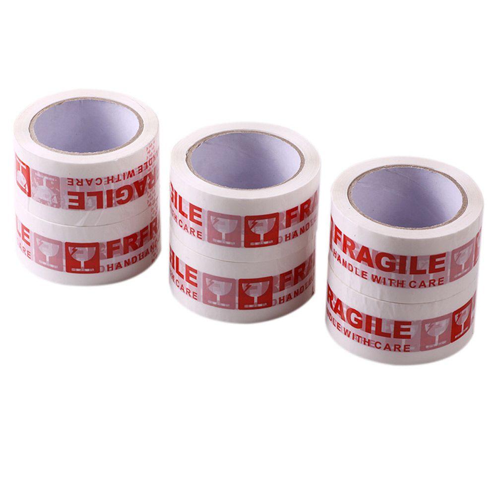 Toughness Express Box Red Adhesive Fragile Warning Tape Package Tape Carton Sealing