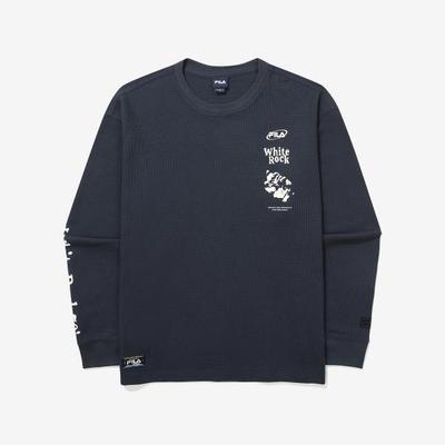 Fila White Rock Waffle Long Sleeve Tee