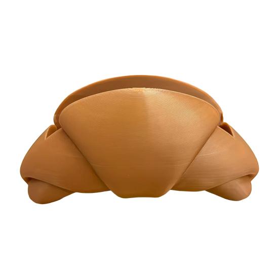 3D Printed Croissant Business Card Holder Bread Shape Home Office Desk Business Card Display Stand Table Number Place Card Holder Decoration