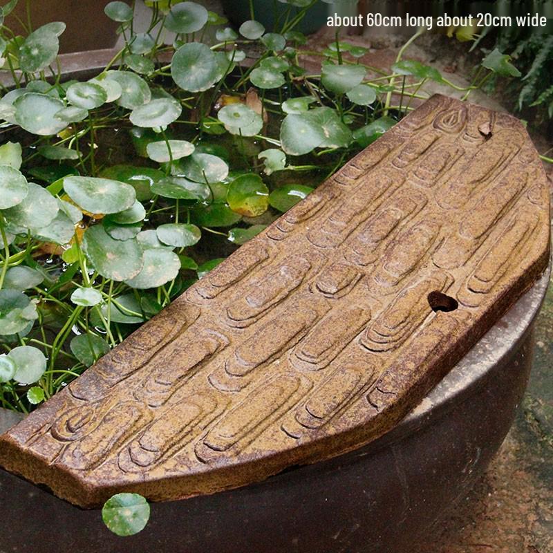 Komplettes Wasserfall-Dekoration Keramik-Aquarium mit zirkulierendem Wasser und Filter für die Wasserlandschaftsgestaltung.