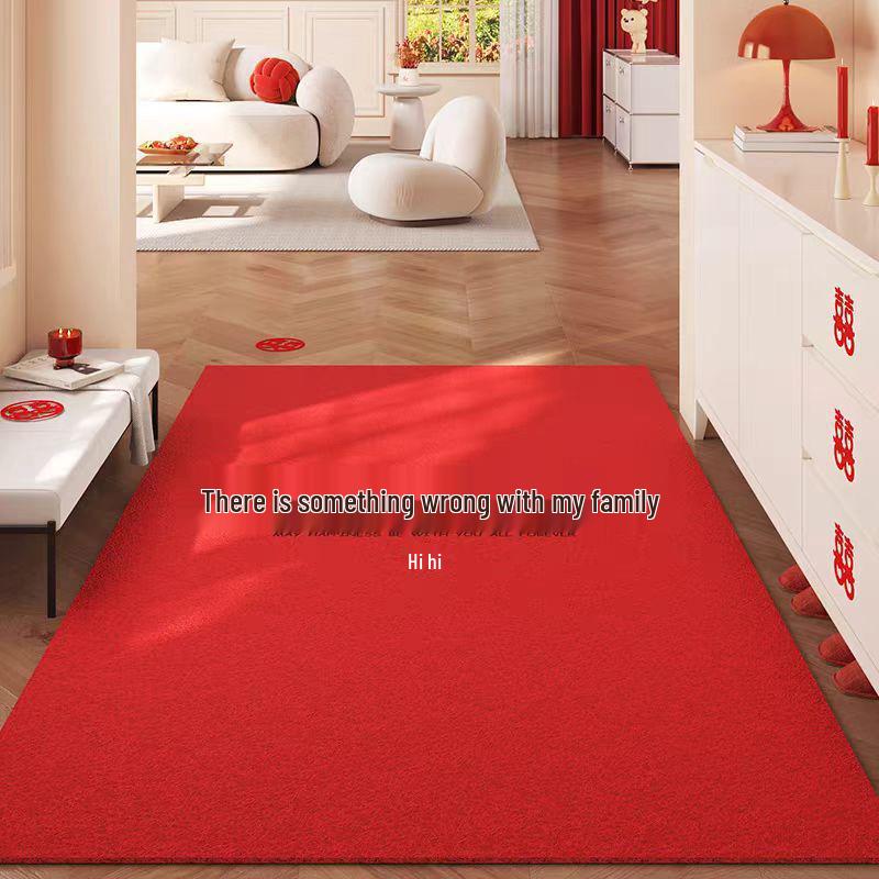 Double Happiness Red Wedding Mat: Wear-Resistant, Dirt-Resistant, Cuttable, Anti-Slip Doormat