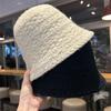Knitted Fisherman's Hat Children's Autumn and Winter Versatile Warm and Plain Artifact Bucket Hat Solid Color Washbasin Hat