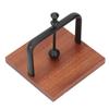 Table Napkin Holder with Lifting Ball Solid Wood Base Metal Rack Napkin Dispenser for Home Restaurant Coffee Shop Black