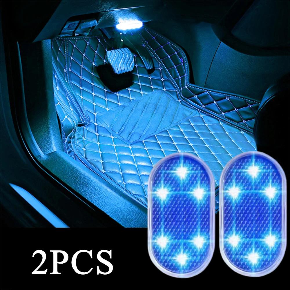 2PCS Car Roof Magnets Reading Lamp Touch LED Indoor Car Lighting Ceiling Lamp Magnet USB Car Interior Light Mini LED Light