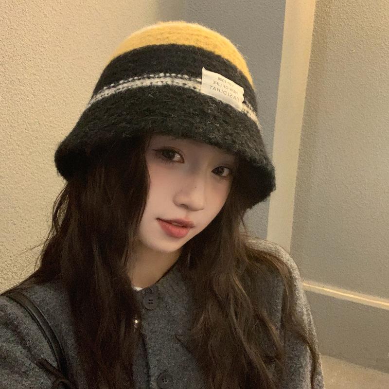 Новая осенне-зимняя универсальная теплая панама, вязаная шапка в цвет, детская One size