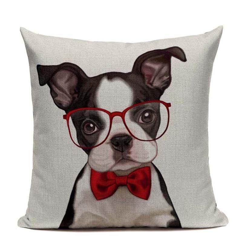 Versatile Boston Terrier French Bulldog Pillow Case Ideal For Any Home Decor
