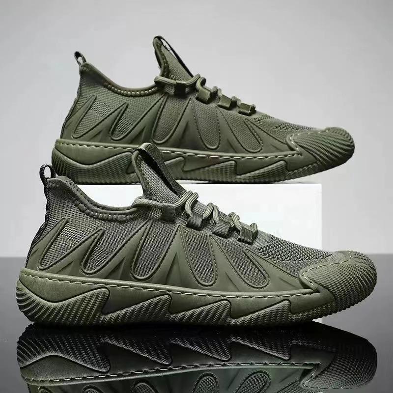 Men's Autumn Casual Shoes – Running Athletic Sneakers for Men, Black Work Shoes for Young Adults, Lightweight Comfort