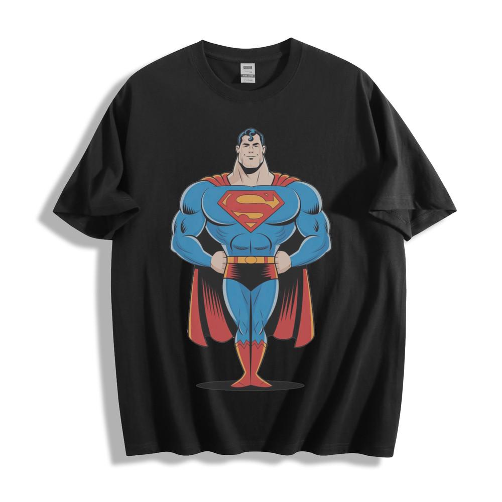 Superhero Superman Strength T-ShirtMuscular Hero Design Unisex Tee Unisex T-Shirt M