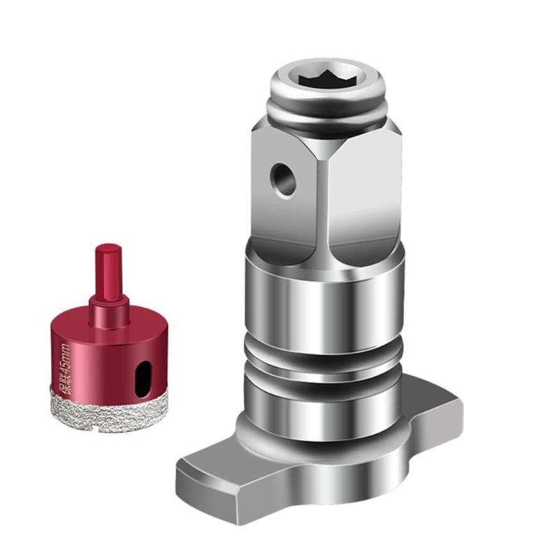 Elektrischer Schraubenschlüssel Adapter Zufuhr Steckschlüssel Bohrer T-förmiger Steckschlüssel Vierkantwelle Doppelfunktionale Vierkantwelle