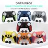 Black-Red Silicone Cover For PS5 Controller + 2 Thumb Caps + 1 Sticker Set