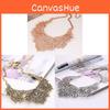 Ethnic Style Flower Pendant Necklace With Alloy Filigree And Metallic Finish For Boho Fashion Enthusiasts