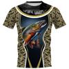 T-shirt Estiva da Uomo Girocollo Manica Corta Stampata in 3D