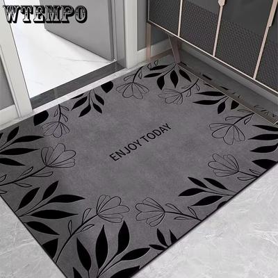 Simple Floor Mat Wholesale Bathroom Bathroom Absorbent and Dirt Resistant Door Mat Anti Slip Quick Drying Foot Mat