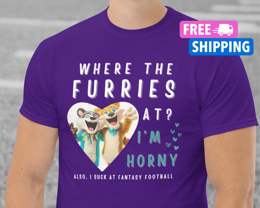 Funny Fantasy Football Punishment Shirt Funny Furries Shirt Fantasy Draft Tee Unisex T-Shirt XL