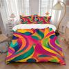 3pcs Abstract Art Print Bedding Set, Breathable and Soft, Suitable for All Seasons, Ideal for Home Use, Suitable for Bedroom Decor 21116