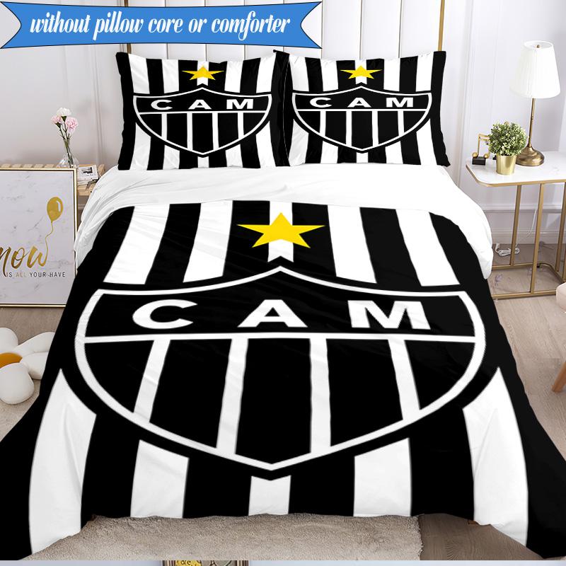 3PCS Love For Atlético Printed Soft Bedding Set,Including 1pc Duvet Cover And 2pcs Pillowcases Perfect for Bedroom, Dormitory, Fan Gift