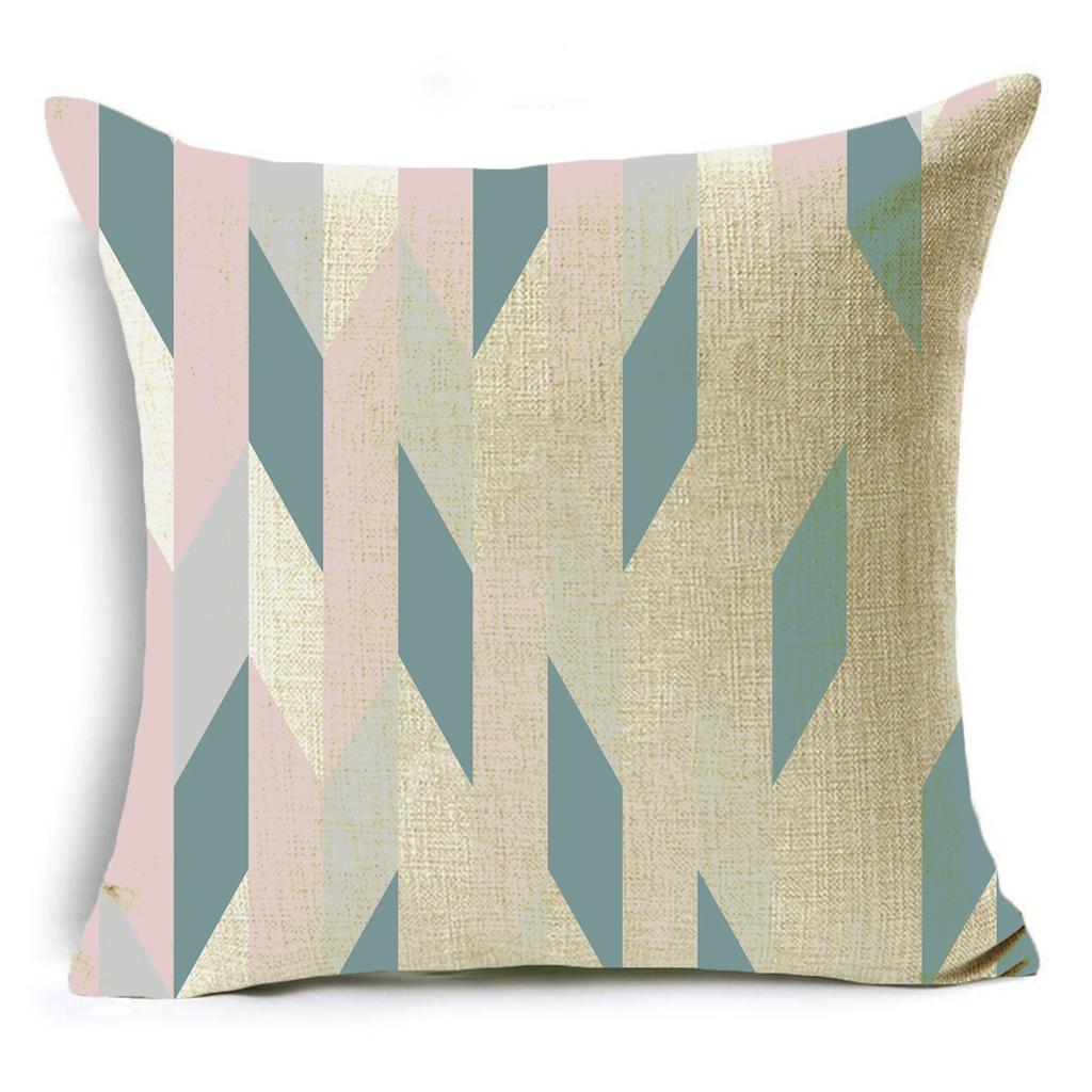 Nordic Ins Style Geometric Stitching Pillow Cover Sofa Bedroom Decoration Waist Pillow Cushion Cover 40*40Cm/45*45Cm/50*50Cm