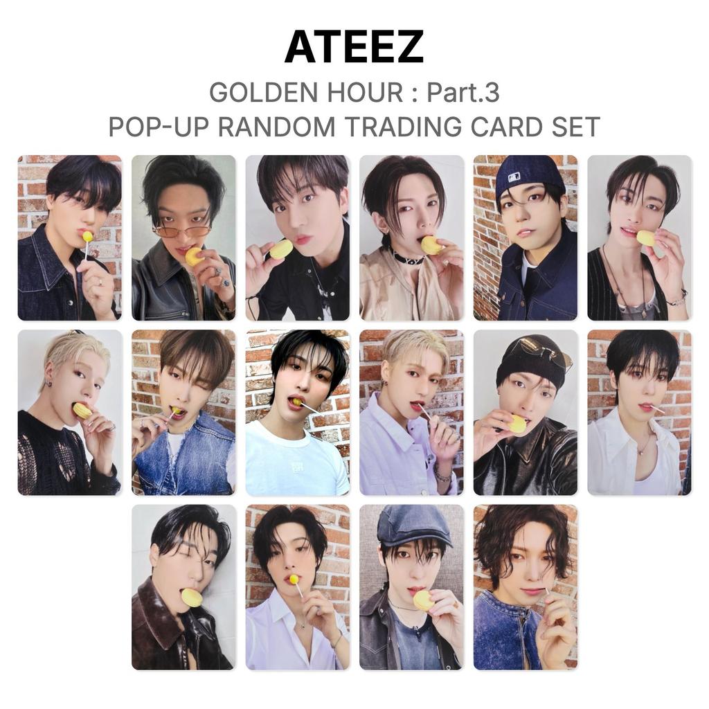 ATEEZ GOLDEN HOUR : Part.3 POP-UP RANDOM TRADING CARD SET Official Photocard