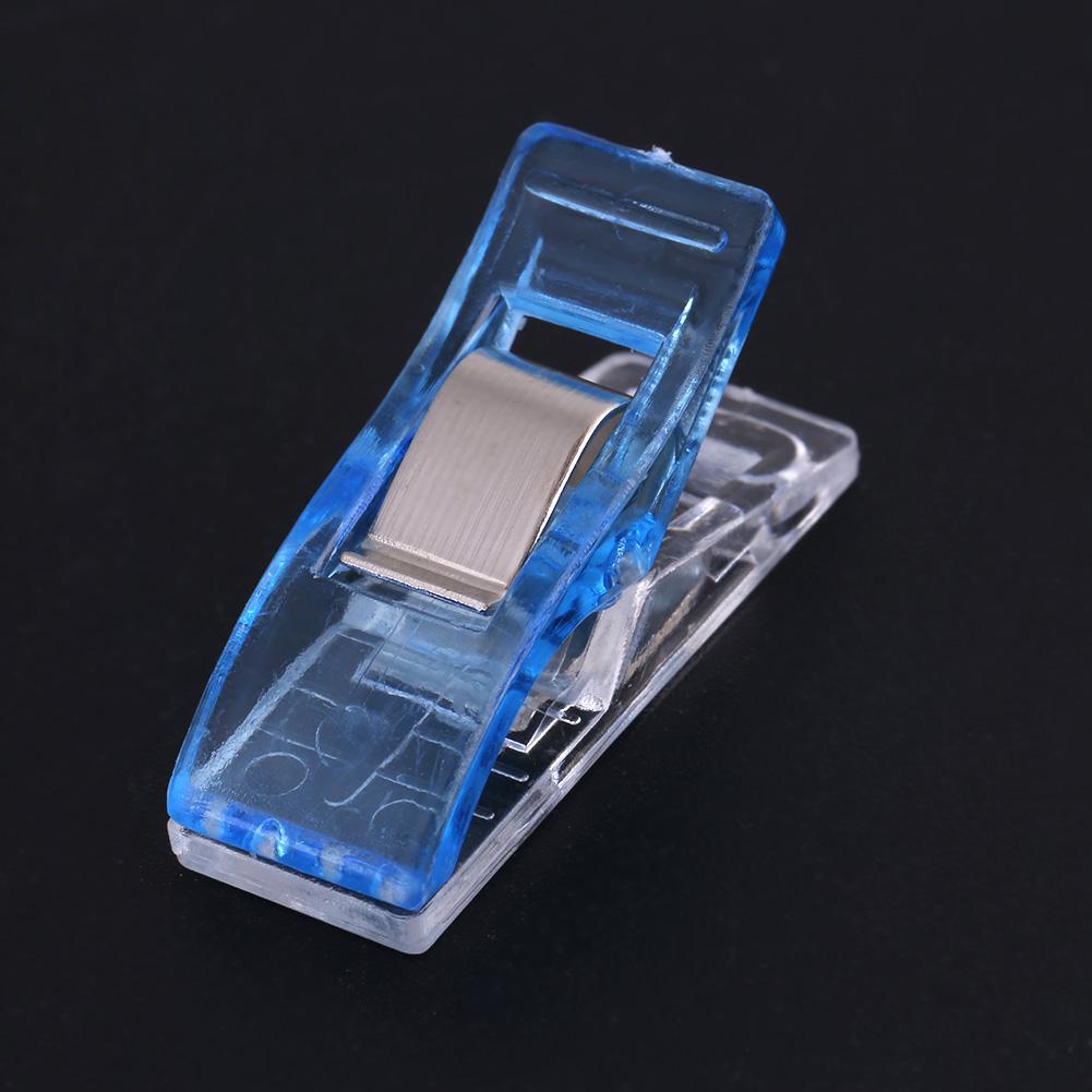 5Colors 20pcs Plastic Clip For Quilting Sewing Knitting Fabric Binding Needlework Clamp
