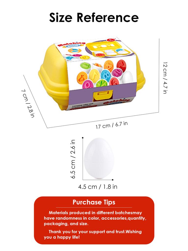 Non-Toxic 6Pcs Baby Smart Eggs Montessori Educational Toys For Children Color Shape Matching Recognize Toddler Intelligent Learning