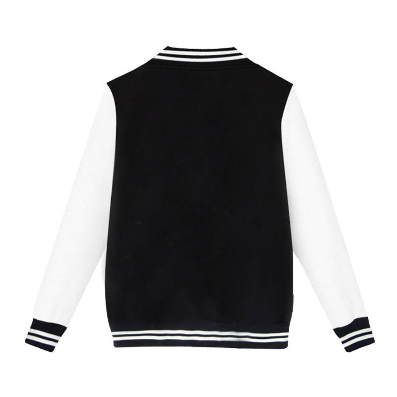Solid Color Jacket Baseball Clothing Workwear Baseball Shirt Women's Cardigan Coat