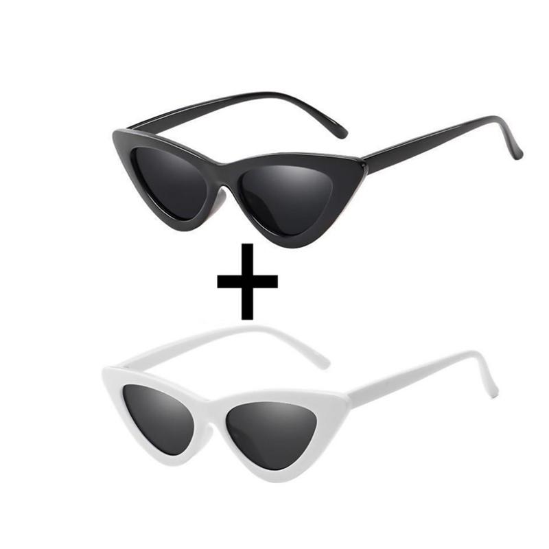 2 buc ochelari de soare cu ochi de pisica ochelari de soare moda barbati femei UV400 ochelari nepolarizati
