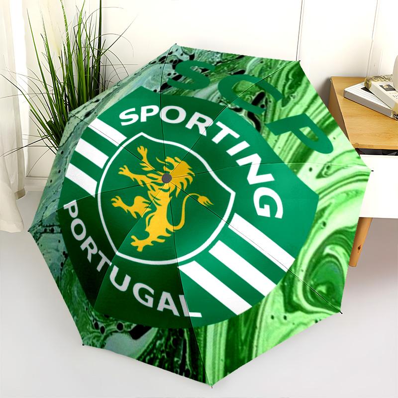SCP Portugal: Green Gold Pride Folding umbrella travel Portable light outdoor Three folds
